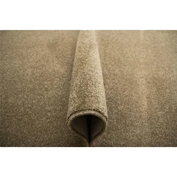 Koberec 100x150 cm BÉŽOVÝ KOBEREC SUNRISE LESKLÝ LUXUSNÍ VLAS PRO OBÝVACÍ POKOJ BOHO