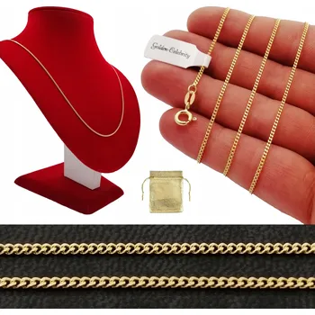 Řetízek ZLATÝ ŘETÍZEK PANCÍŘ JEMNÝ STŘÍBRO 1,5 MM