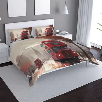 Povlečení Sablio Povlečení Londýn Double-decker 1 - 140x220 / 90x70