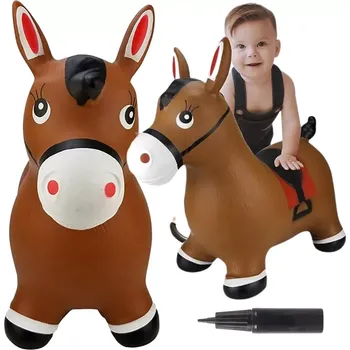 Hopsadlo Woopie skákací gumový koník s pumpičkou