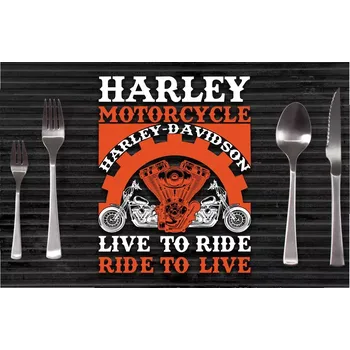 prostírání Sablio Prostírání Harley-Davidson Live to ride, ride to live: 40x30cm