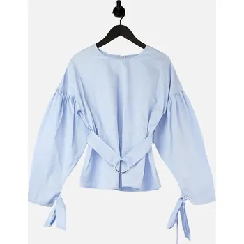 Podprsenka UNIQUE21 SVĚTLE MODRÁ BLŮZA NA ZIP (34)