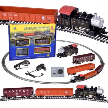 Vláček a vláčkodráha Elektrická vláčkodráha s klasickou parní lokomotivou a řídicí jednotkou H0 1:87 RC0643
