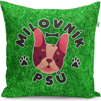 Polštář Sablio Polštář Milovník psů: 40x40 cm