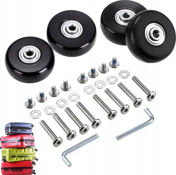 R2 Sada pevných kufrů z ABS s kolečky, 5 l