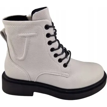 Dámská zimní obuv Dámské kotníkové boty SERGIO LEONE BT25248-S bílé vel. 38