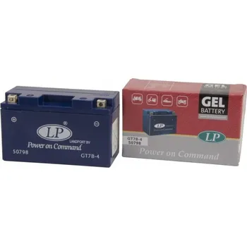 Motobaterie LANDPORT GELOVÝ AKUMULÁTOR GT7B-4 (MG LT7B-4) 12V 6,5AH 148X64X90 BEZÚDRŽBOVÝ