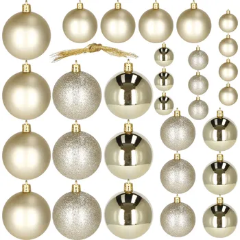 Vánoční dekorace Springos CA0172 VÁNOČNÍ KOULE 4/5/6 CM 30 KS.