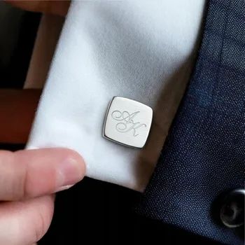 Manžetový knoflíček Manžetové knoflíčky s iniciálami | Stříbro 925 | ZaNa