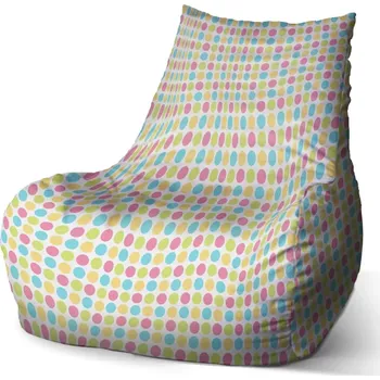Sedací pytel Sablio Sedací vak Bean Veselé barevné puntíky - 60 x 70 x 70 cm