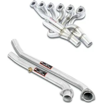 Střední díl výfuku Výfukové svody + spojovací trubky 100% nerezová ocel (pro vozy s levostranným řízením) Supersprint 042201