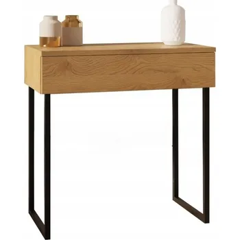 Komoda Toaletní Stolek, komoda na nožičkách s úchytkou dole, dub slunečný, šířka 60 cm