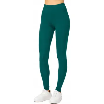 Dámské legíny Merry Style KLASICKÉ DLOUHÉ dámské viskózové legíny MS10-143 Zelená S