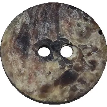 Knoflík Pro Háčkování Kulatý knoflík Ø 18 mm perleťový černý