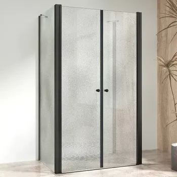 BETA COMBI II Black 90x100x90 Grape Sprchový kout nástěnný