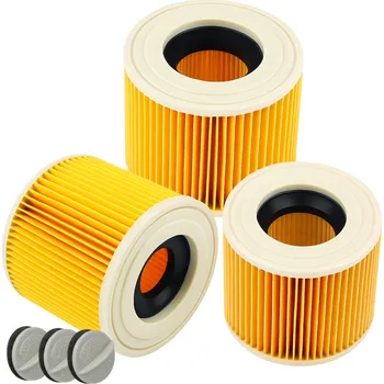 Filtr do vysavače 3 x Filtr do vysavače Karcher WD3 WD2 MV2 SE4001 KWD3 filtry Náhrada