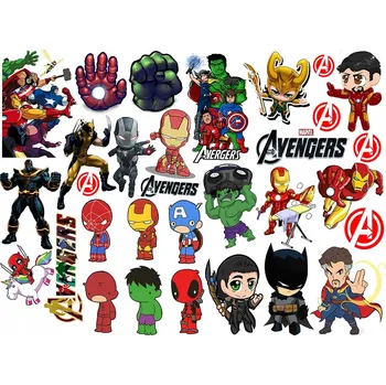 Odstranitelné tetování Smyvatelné tetování pro děti Avengers - sada dočasných tetovaček