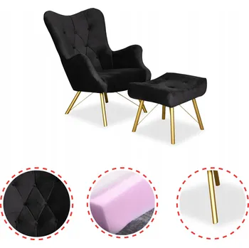 Křeslo Křeslo ušák Family Meble šedé