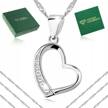 Náhrdelník stříbrný náhrdelník srdce ryzost 925 stříbrná