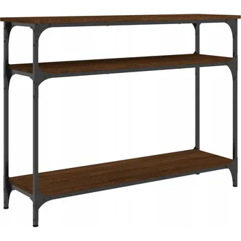 Konferenční stolek Konzolový stolek z dřevotřísky, hnědý dub, 100x29x75 cm