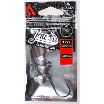 Rybářský háček Jigová hlavička Mikado JAWS Classic 40 g, velikost háčku 5/0