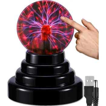 Lampička LAMPIČKA NA STŮL PRO DĚTI MAGICKÁ STOLNÍ PLAZMOVÁ KOULE VELKÁ JAKO DÁREK