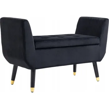 Lavice s úložným prostorem Homcom 107 x 65 x 42 cm černá