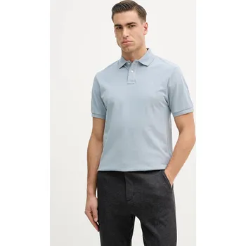 Pánské tričko Bavlněné polo tričko Hackett London pánské, modrá barva, HM5600085 50X, vel. S