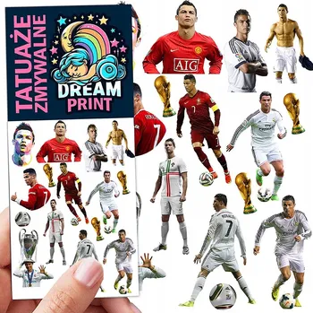 Odstranitelné tetování Smyvatelné tetování pro děti - Cristiano Ronaldo