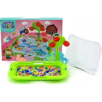 kreativní sada HRAČKA Plastová Pro Holčičku MOZAIKA Z KORÁLKŮ Rozvíjí Umělecké Schopnosti