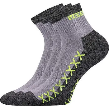 Pánské ponožky VOXX Ponožky bavlněné sportovní VECTOR světle šedé (3&nbsp;páry) 35-38 113250