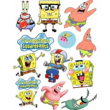Odstranitelné tetování Smyvatelné tetování pro děti - SpongeBob