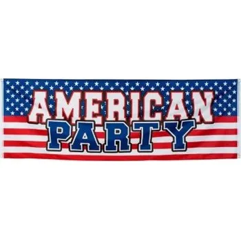 Party dekorace Vlajka USA Americká párty 74x220 cm