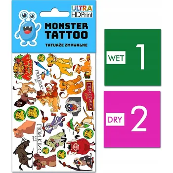 Tetování DOČASNÉ OMYVATELNÉ TETOVÁNÍ PRO DĚTI Lví král