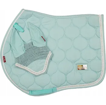Podsedlová Dečka KenTaur s čabrakou, sada s krystalky PONY, tyrkysová