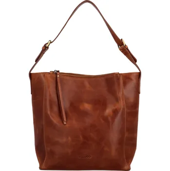 Kabelka Dámská kožená kabelka na rameno koňaková - Bellugio Kyera koňak