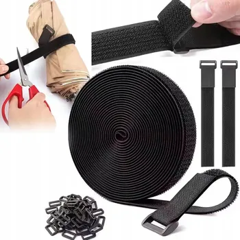 10CM X 2CM PÁSEK NA SUCHÝ ZIP ORGANIZÉR SVAZKOVACÍ UPEVŇOVACÍ POPRUH S možností zkrácení