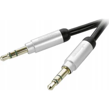 Audio kabel Kabel Vivanco 31038 minijack 3,5 mm – minijack 3,5 mm 0,3 m