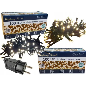 Vánoční dekorace VÁNOČNÍ OSVĚTLENÍ NA STROMEČEK 100 LED TEPLÁ BÍLÁ VNITŘNÍ/VENKOVNÍ NA STROMEČEK