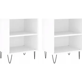 Noční stolek Noční stolek z dřevotřísky, bílý, 40x30x50 cm