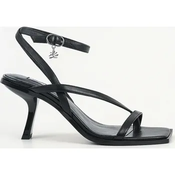 Dámské sandále Kožené sandály Karl Lagerfeld KARMEL černá barva, KL33606 KL33606.000 99X, EUR 40