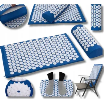 Polštář Akupresurní Podložka S hroty Úleva od bolesti Sada s Polštář Modrá