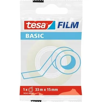 Lepicí páska Kancelářská lepicí páska Tesa Basic 33 m x 15 mm