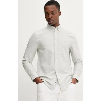 Pánská košile Bavlněná košile Tommy Jeans DM0DM20668 zelená 77X, vel. XXL