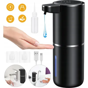 Dávkovač mýdla Bezkontaktní dávkovač mýdla 380 ml USB nabíjení do koupelny kuchyně