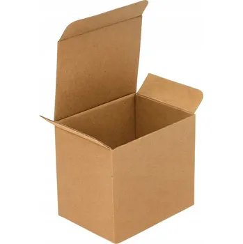 Obraz Krabička kraft 115x85x100mm karton pro balení svíček, mýdel a koulí do koupele