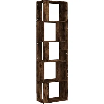 regál Regál z dřevotřísky, kouřový dub, 45x24x160 cm