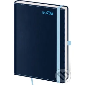Doplněk ke knize Týdenní diář 2026 B6 Double Blue s poutkem - Helma Helma