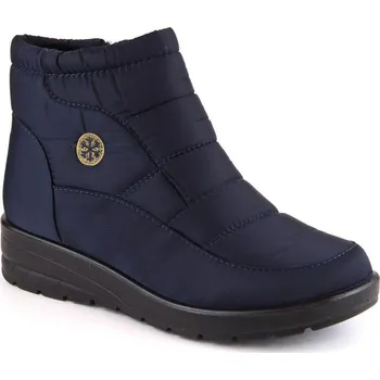 Dívčí sněhule Novinky W EVE437B tmavě modré sněhule na podpatku 42