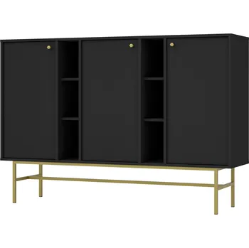 Komoda FALCO Komoda Tomila 823/3 černý grafit